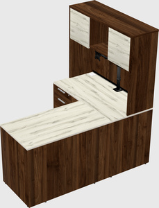 L-shaped office desk