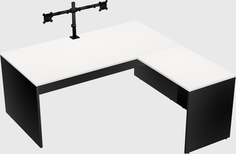 L-shaped office desk