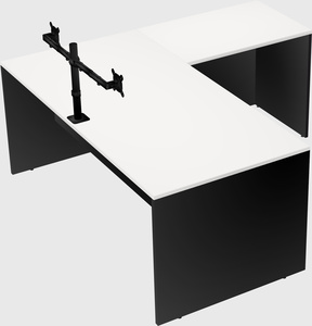 L-shaped office desk