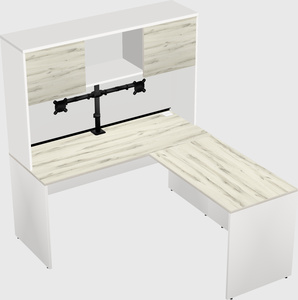 L-shaped office desk