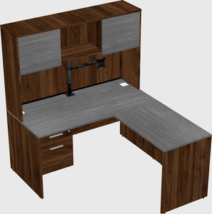 L-shaped office desk