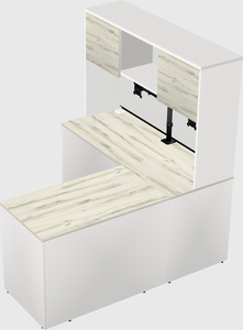 L-shaped office desk