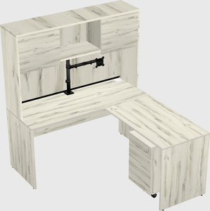 L-shaped office desk