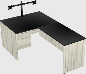 L-shaped office desk