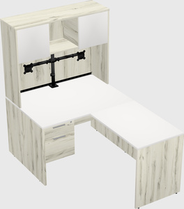 L-shaped office desk