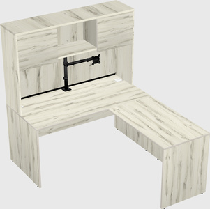 L-shaped office desk
