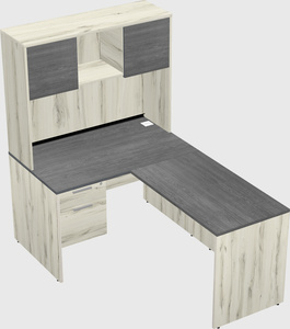 L-shaped office desk