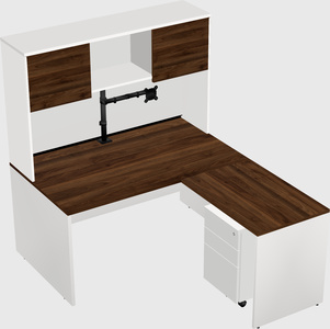 L-shaped office desk