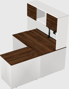 L-shaped office desk