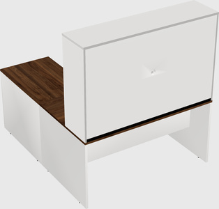 L-shaped office desk