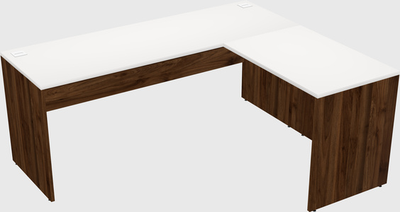 L-shaped office desk