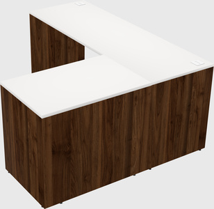 L-shaped office desk