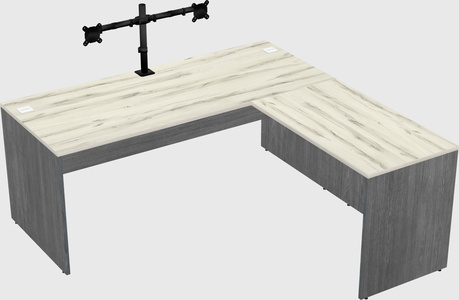 L-shaped office desk