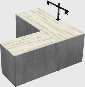 L-shaped office desk