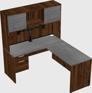 L-shaped office desk