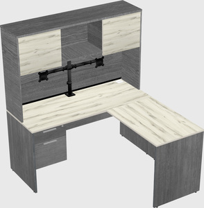 L-shaped office desk