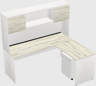 L-shaped office desk