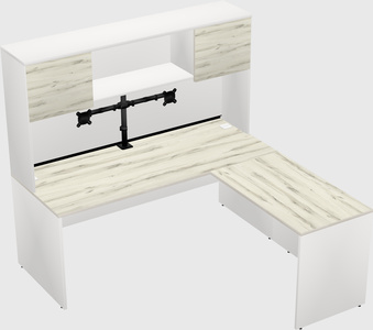 L-shaped office desk