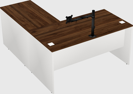 L-shaped office desk