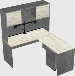 L-shaped office desk