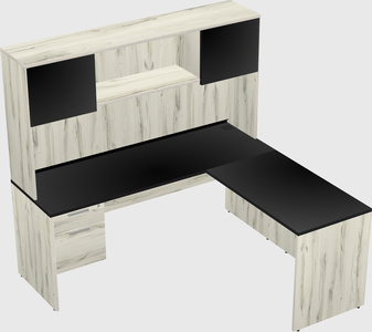 L-shaped office desk