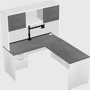L-shaped office desk
