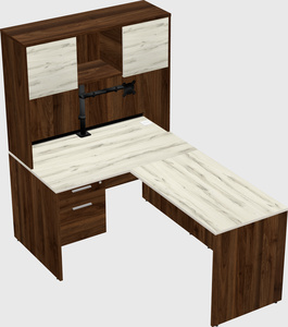 L-shaped office desk