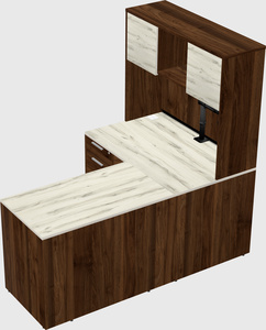 L-shaped office desk