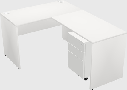 L-shaped office desk