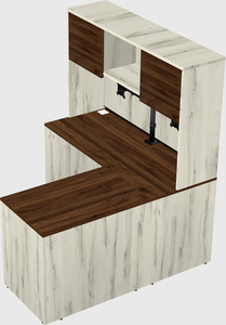 L-shaped office desk