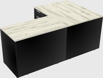 L-shaped office desk