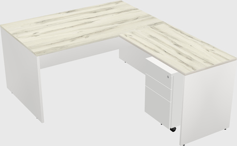 L-shaped office desk