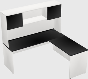 L-shaped office desk