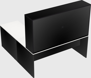 L-shaped office desk