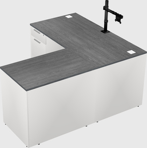 L-shaped office desk