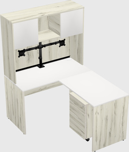 L-shaped office desk