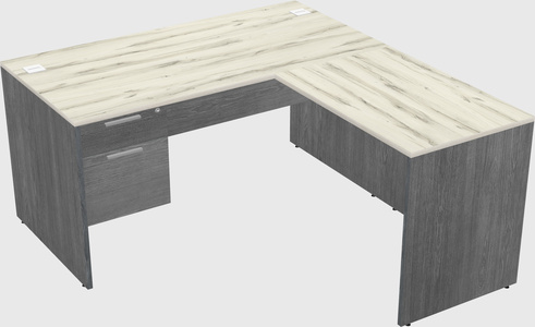L-shaped office desk