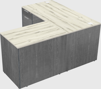 L-shaped office desk