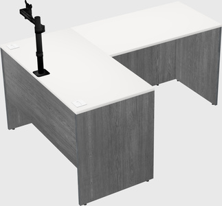 L-shaped office desk