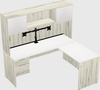 L-shaped office desk