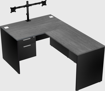 L-shaped office desk