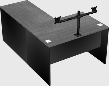 L-shaped office desk