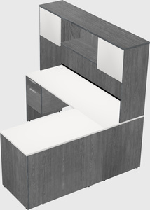 L-shaped office desk