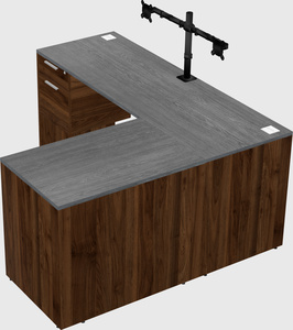 L-shaped office desk