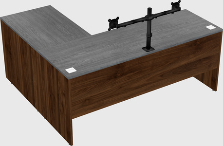 L-shaped office desk