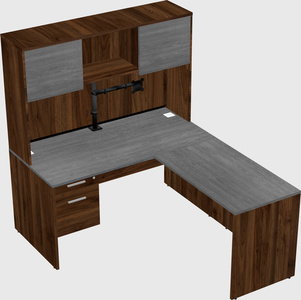 L-shaped office desk