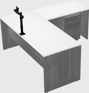 L-shaped office desk