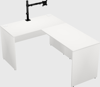 L-shaped office desk