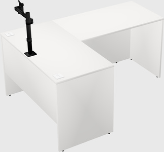 L-shaped office desk