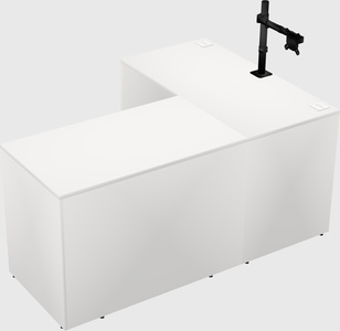 L-shaped office desk